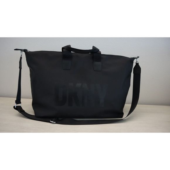 DKNY R24XEW09 Large Black Luca Overnighter Duffle Bag $228 - Picture 1 of 16